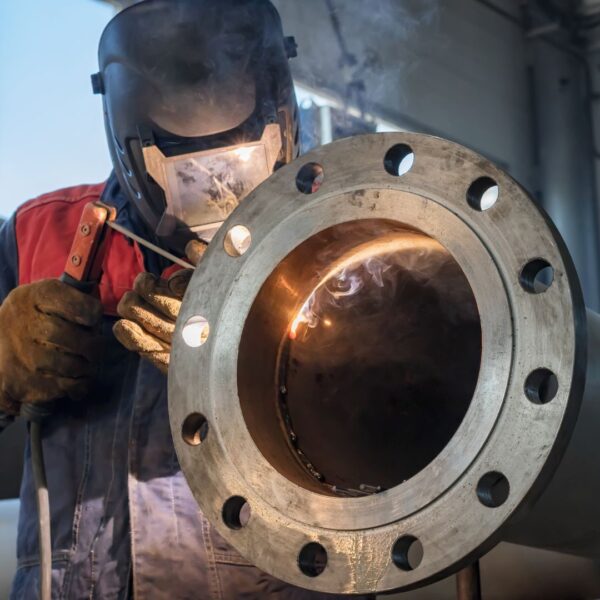 welding flange to pipe