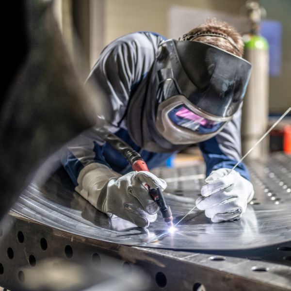Welder working